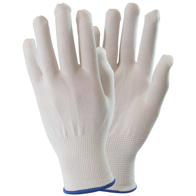 White Thermal Knit Liner, Link Free Inspection Gloves, One Size Fits Most